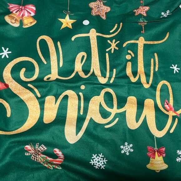 Two Christmas 17" Pillow Covers Case Light Up Let It Snow/Christmas Gnome - Picture 5 of 14